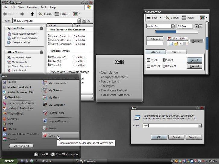 WindowsBlinds NoiX - Темы WindowBlinds