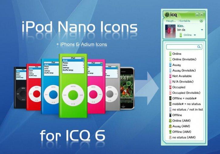 iPod Nano Icons for ICQ 6