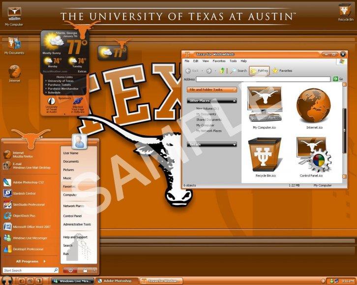 University of Texas Suite - Темы WindowBlinds