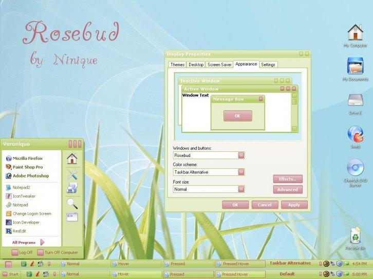 Rosebud 1.0 - Темы для Windows XP