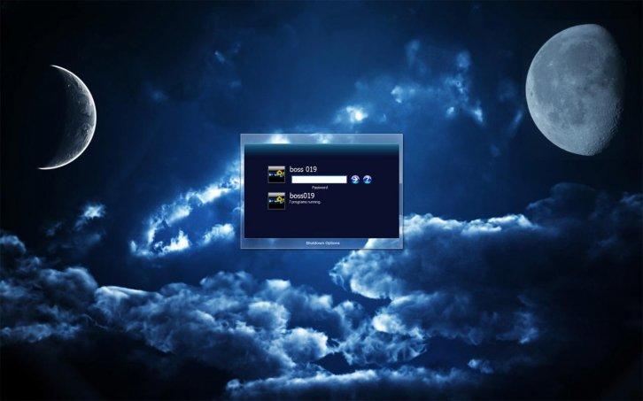 Moonrise Logon - Экран приветствия Windows XP