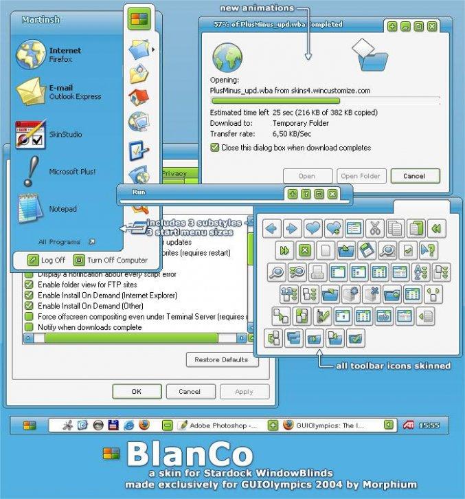 Blanco - Темы WindowBlinds