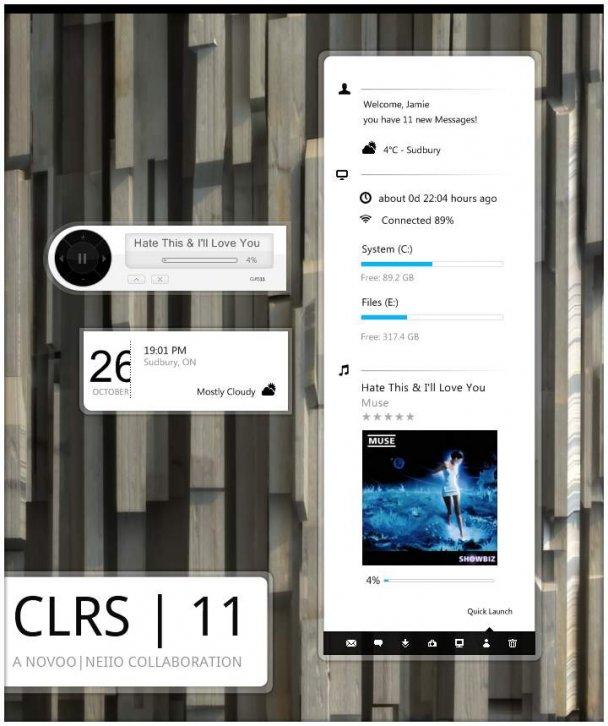 CLRS Rainmeter - Rainmeter Скины Темы