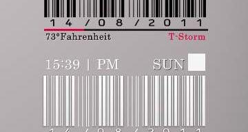 BarCode TIME rainmeter