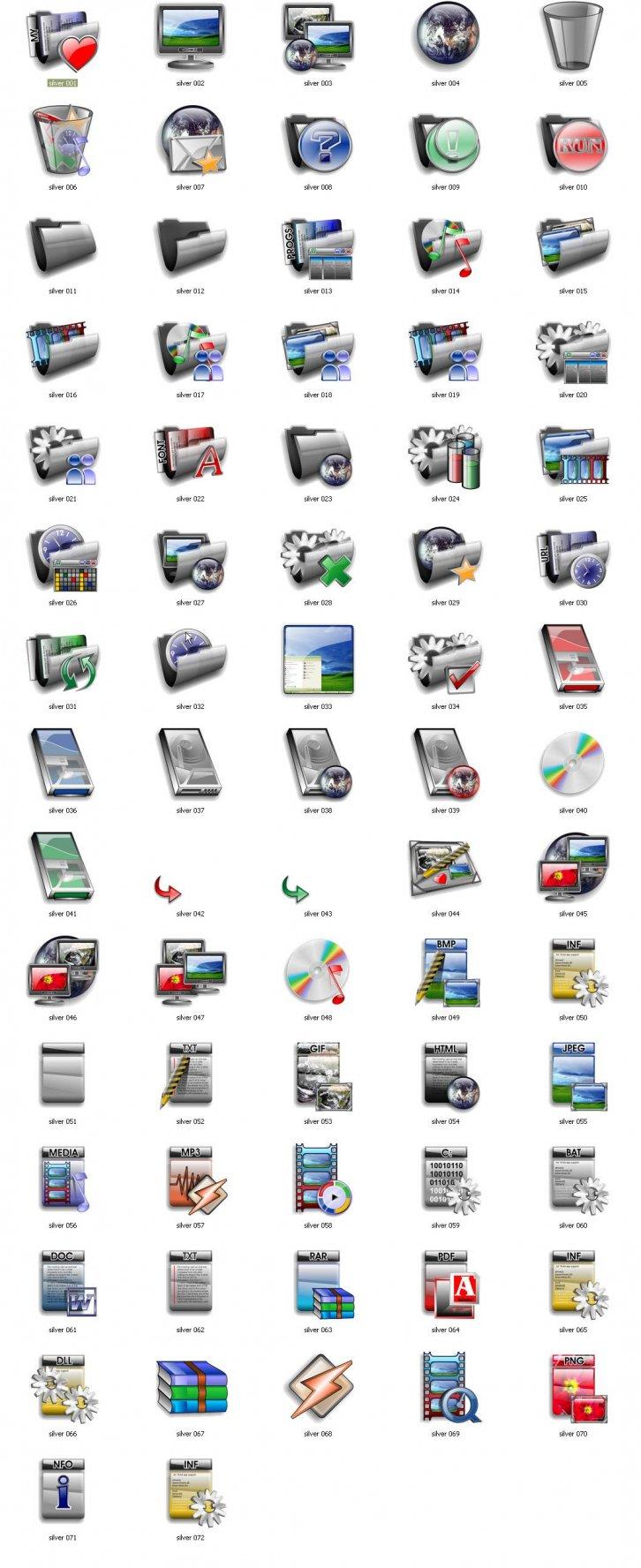 silver - Иконки IconPackager