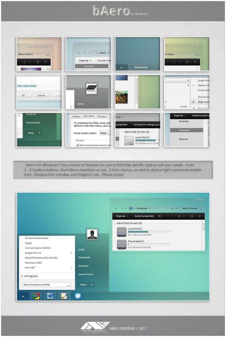 bAero - Темы для Windows 7