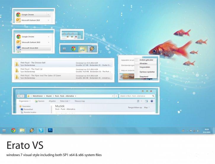 Erato VS updated - Темы для Windows 7