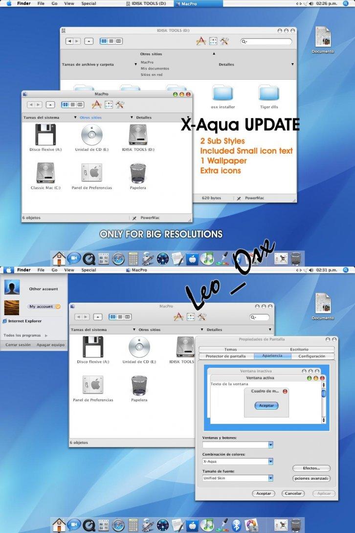 X-Aqua Update - Темы для Windows XP