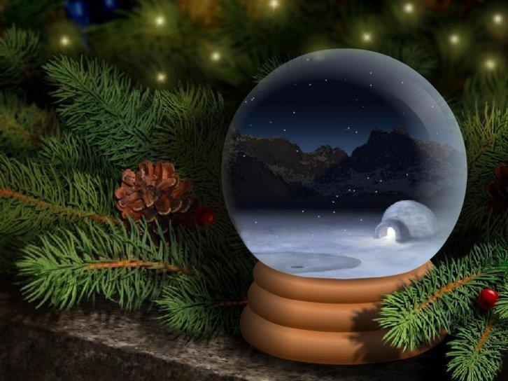 Living Snow Globes - Заставки Праздники Даты