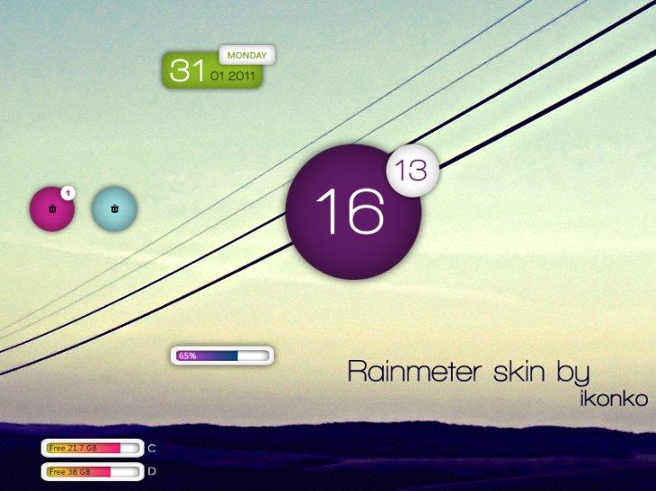 IkonkoRainmeter - Rainmeter Скины Темы