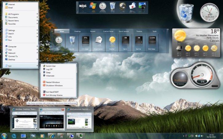 Winstep Xtreme 11.6 Portable - Рабочий стол Windows