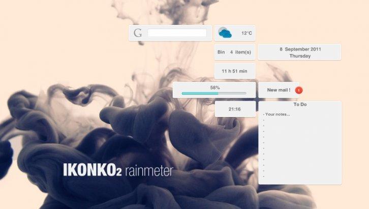 IKONKO2 rainmeter - Rainmeter Скины Темы