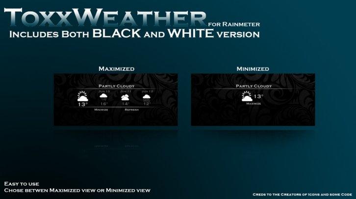 ToxxWeather - Rainmeter Скины Темы