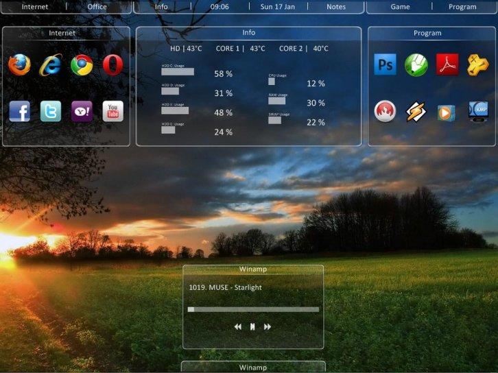 Magictab - Rainmeter Скины Темы