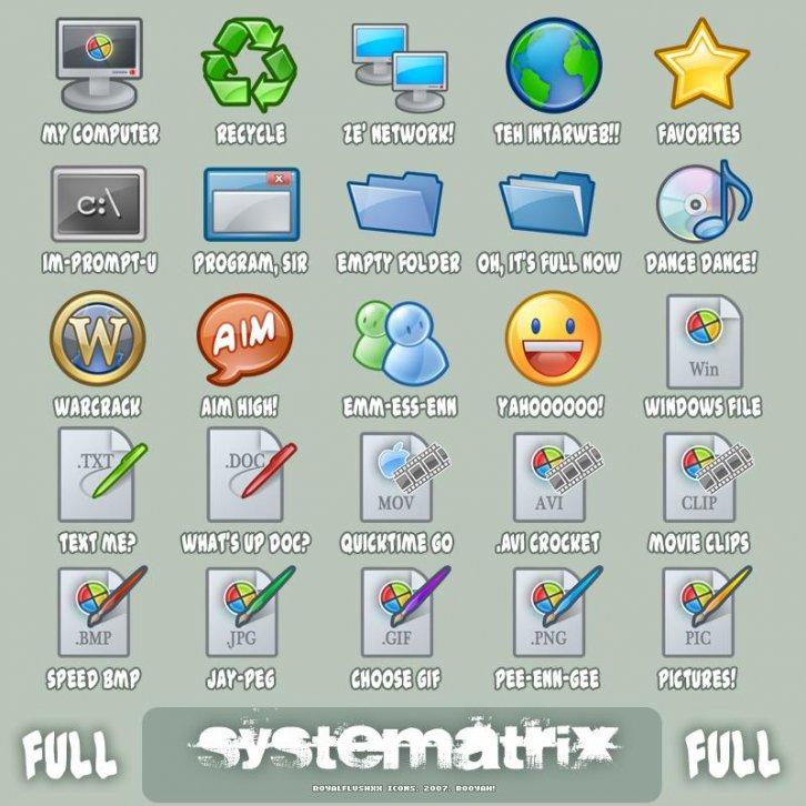Icons Systematrix Full - Иконки для Windows