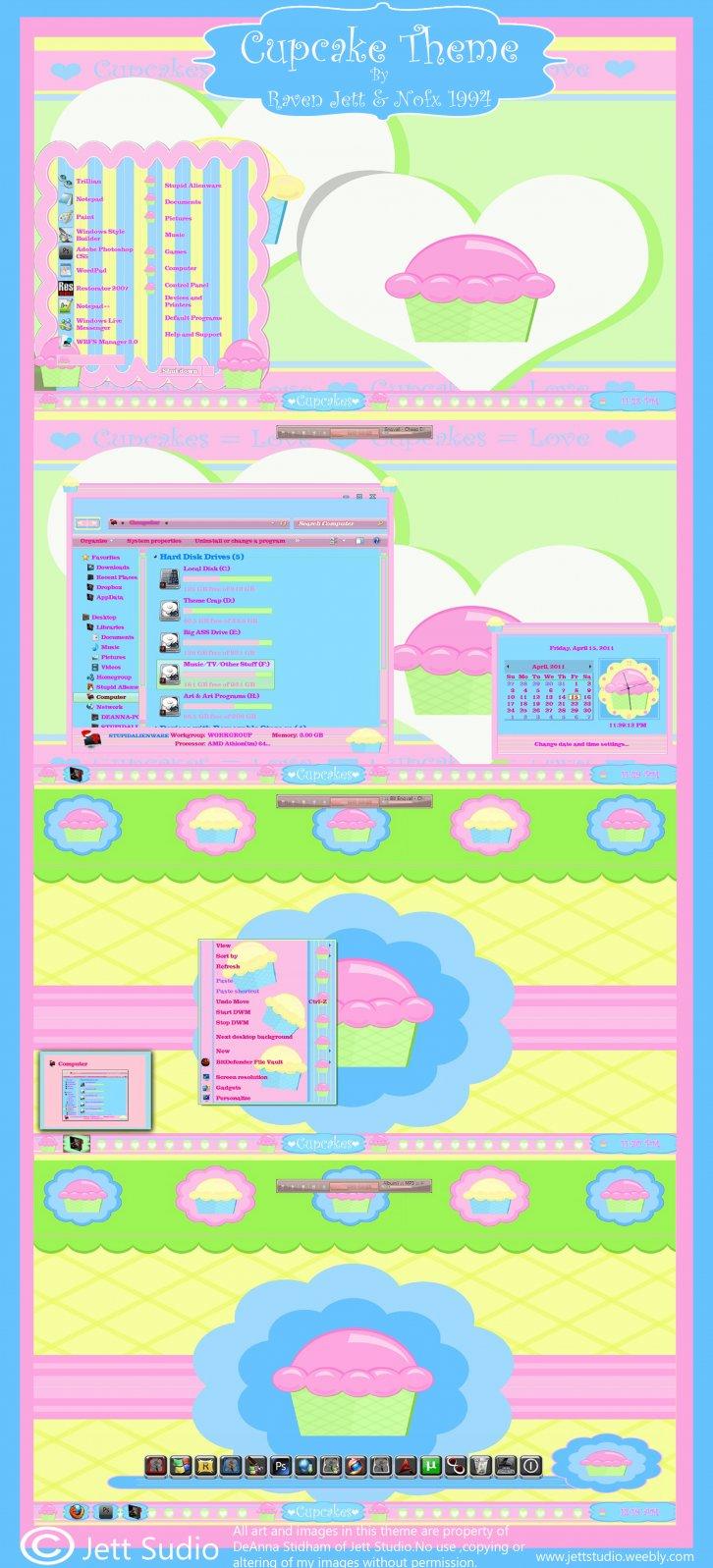 Cupcake Theme - Темы для Windows 7