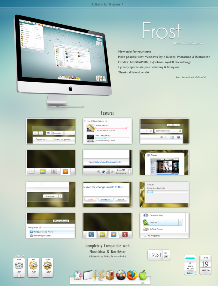 Frost Aero - Темы для Windows 7