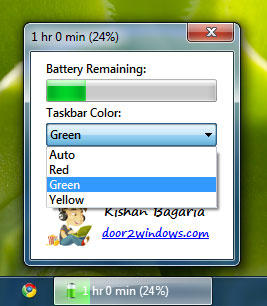 Windows 7 Battery Bar