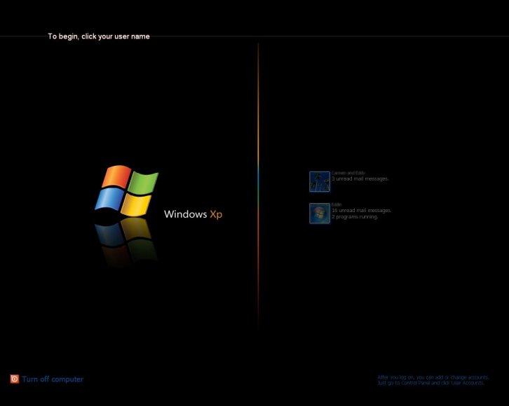 Simplicity .1st - Экран приветствия Windows XP