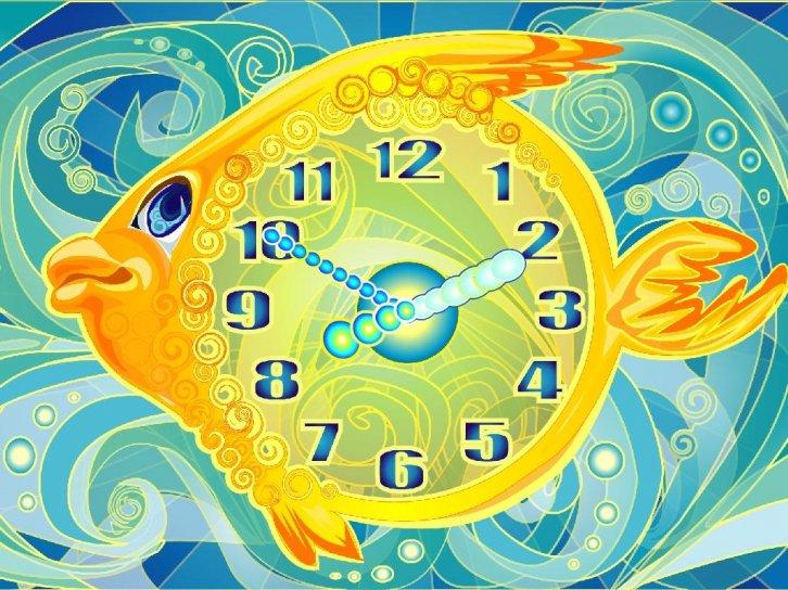 Gold Fish Clock ScreenSaver v.2.3 - Заставки с часами