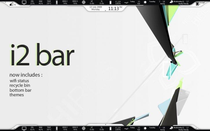 i2 bar - Rainmeter Скины Темы
