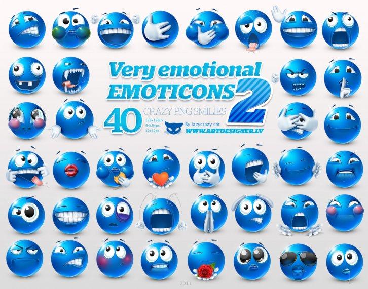 Very emotional emoticons 2 - Смайлики