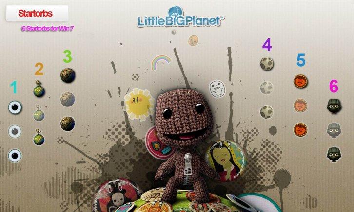 LittleBigPlanet StartOrbs - Кнопка ПУСК темы