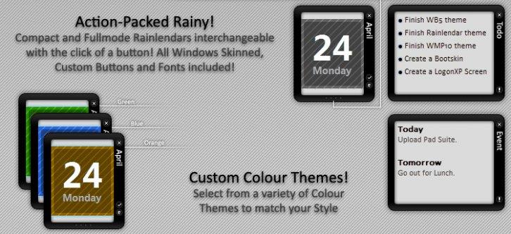 RainPad - Скины для Rainlendar