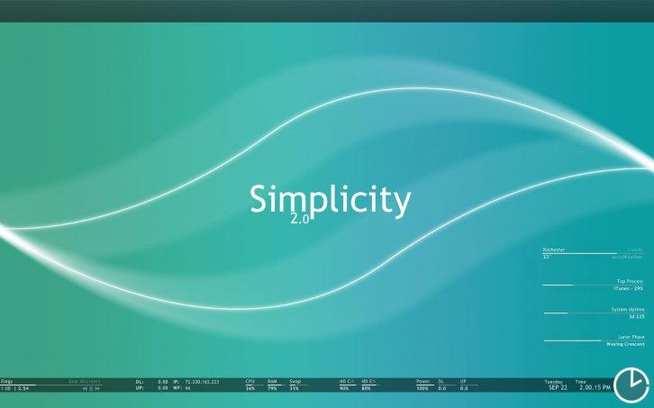 Simplicity 2 - Rainmeter Скины Темы