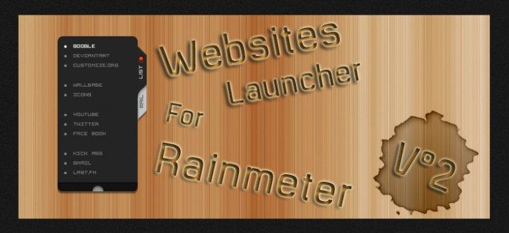 Websites Launcher V2 - Rainmeter Скины Темы