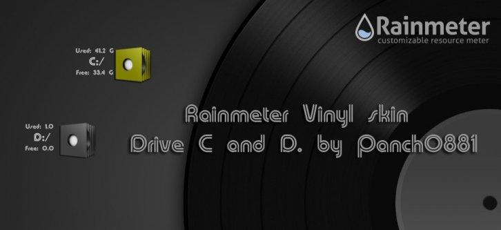 Vinyl skin Drive C and D - Rainmeter Скины Темы