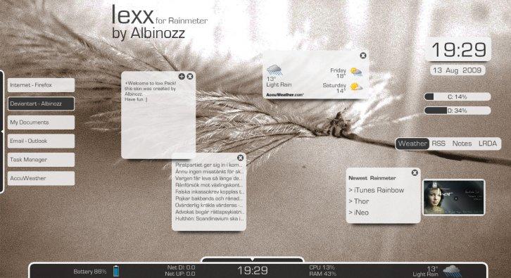 Iexx Pack - Rainmeter Скины Темы