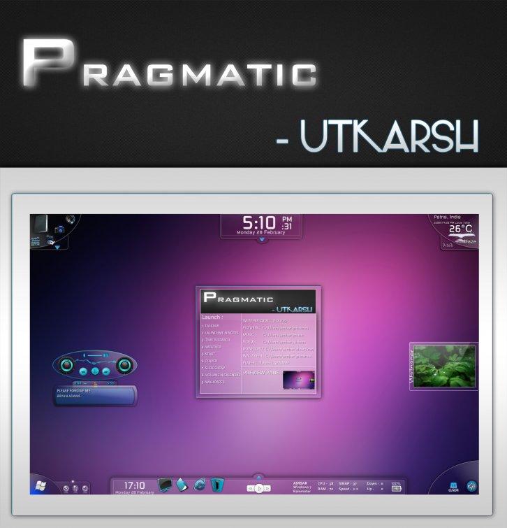 PRAGMATIC _Final Release - Rainmeter Скины Темы