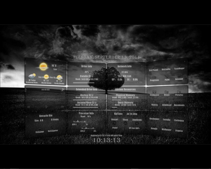 Rainmeter Panel - Rainmeter Скины Темы
