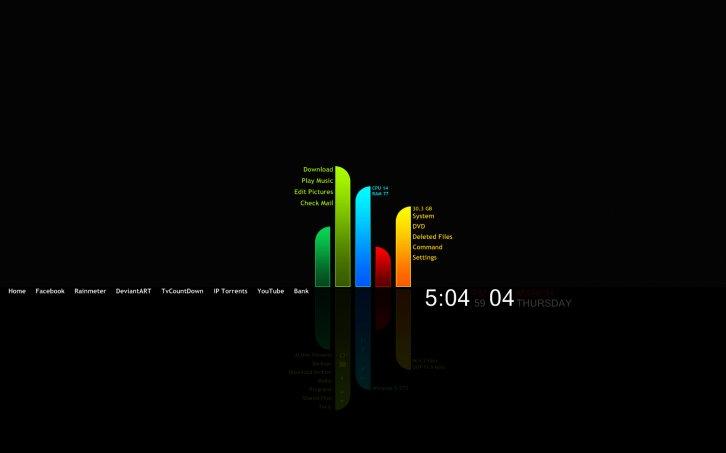 The Interface v0.2 - Rainmeter Скины Темы