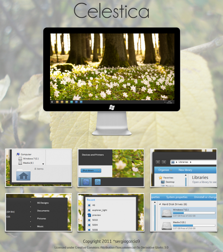 Celestica - Темы для Windows 7