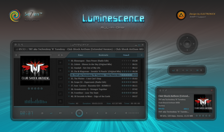 Luminescence - AIMP Скины Обложки