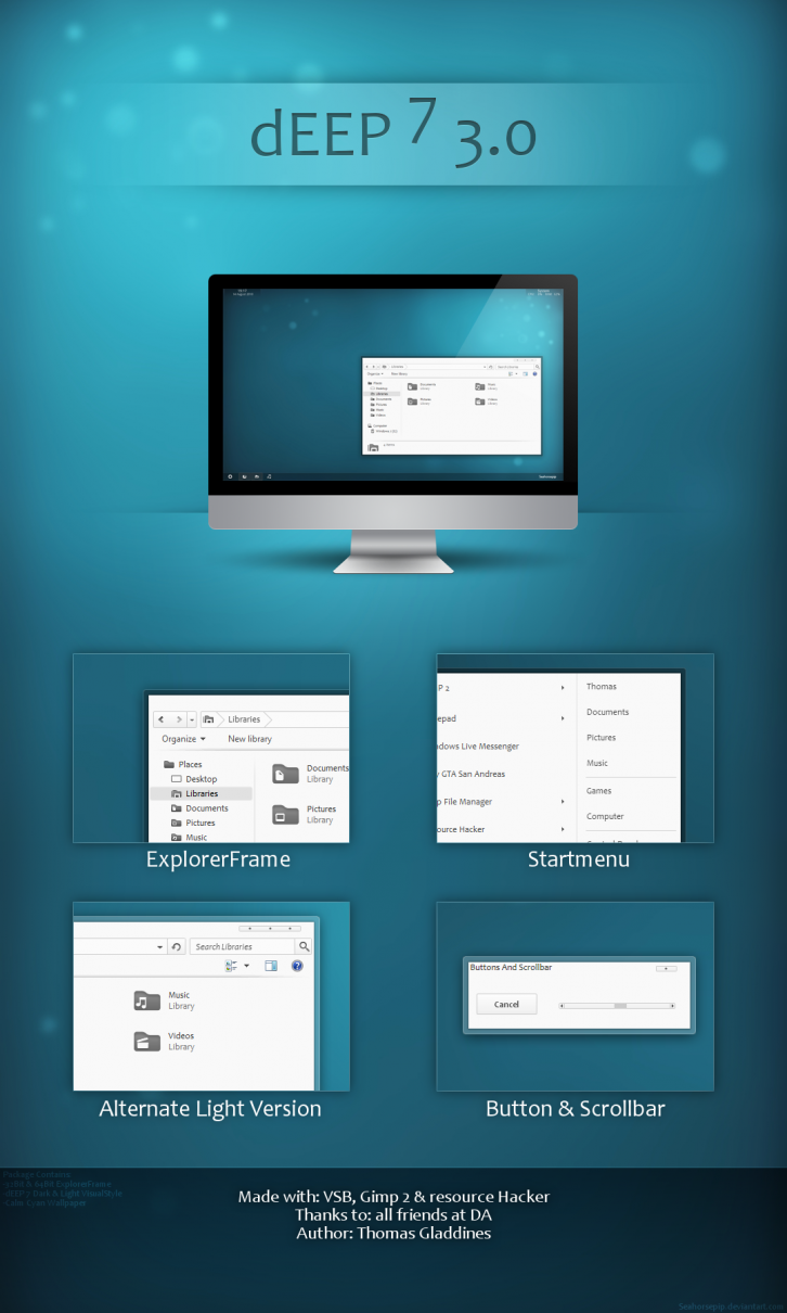 dEEP 7 3.0 - Темы для Windows 7