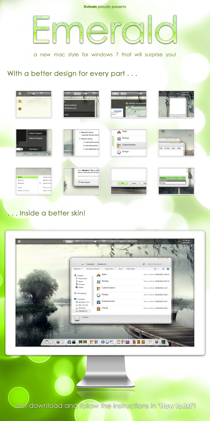 Emerald - Темы для Windows 7