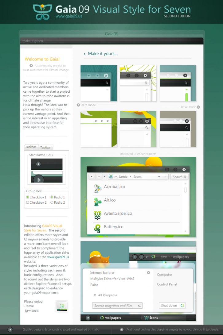 Gaia09 VS for Seven 2 - Темы для Windows 7