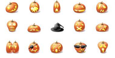 Halloween Pumpkin Emoticons