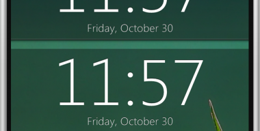 iPhone clock 2.0 for Rainmeter