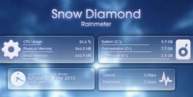 Snow Diamond for Rainmeter