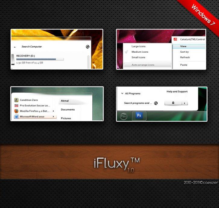 iFluxy for Windows 7 - Темы для Windows 7