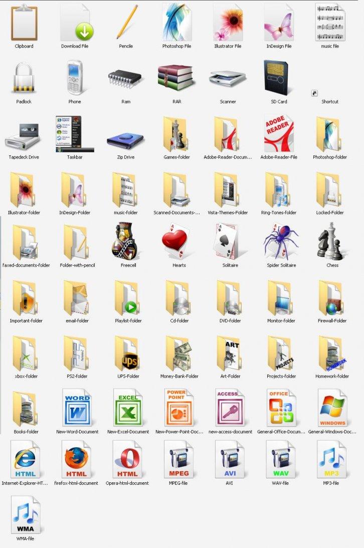 Jrdn88 Vista Icon Pack for XP - Иконки для Windows