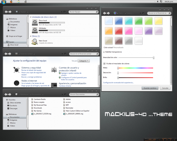 Mackius-40 - Темы для Windows 7