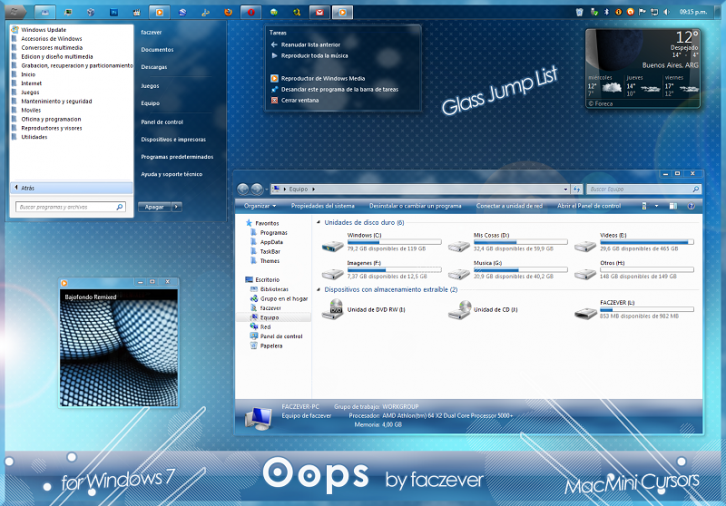 Oops - Темы для Windows 7