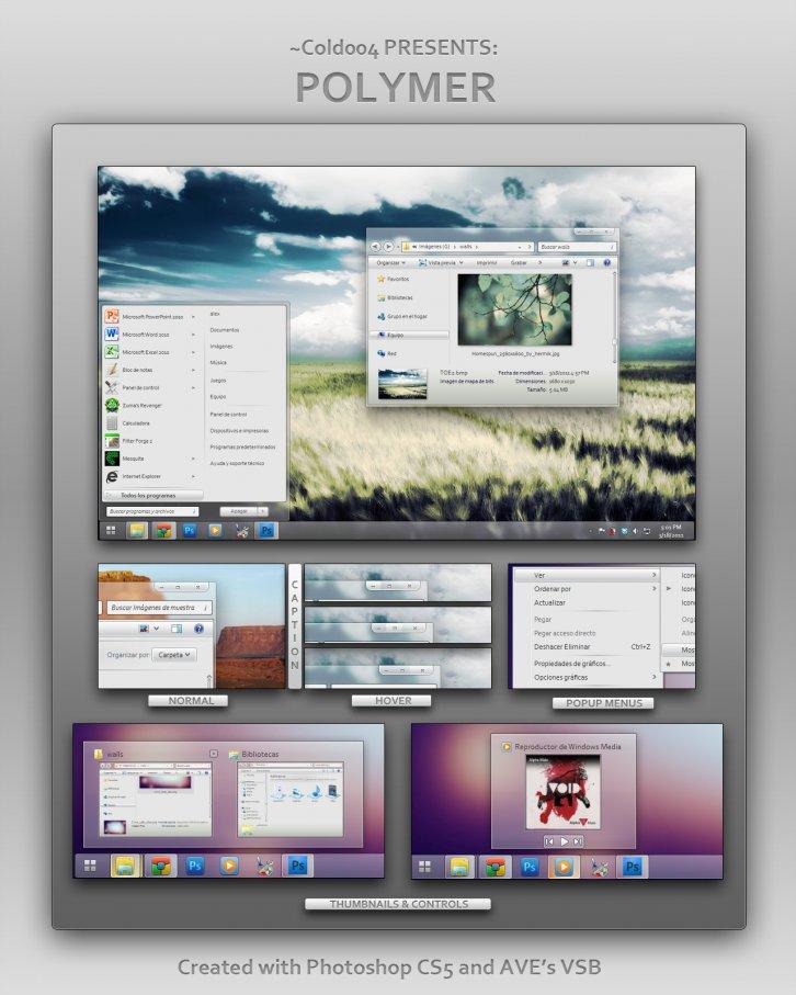 Polymer - Темы для Windows 7