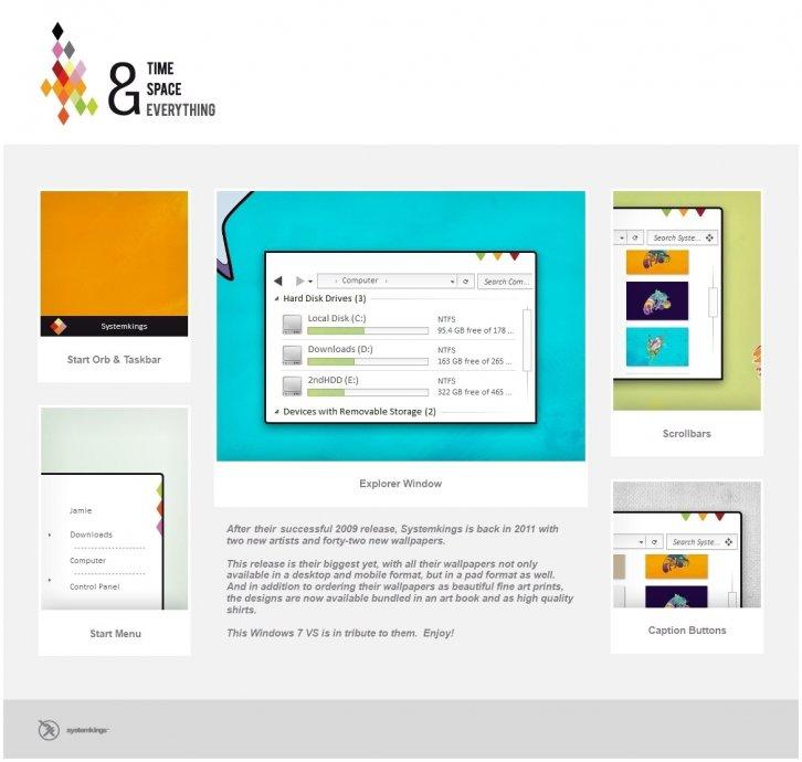 Systemkings VS for Windows 7 - Темы для Windows 7