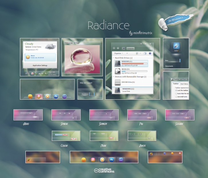 Radiance - Темы для Windows 7